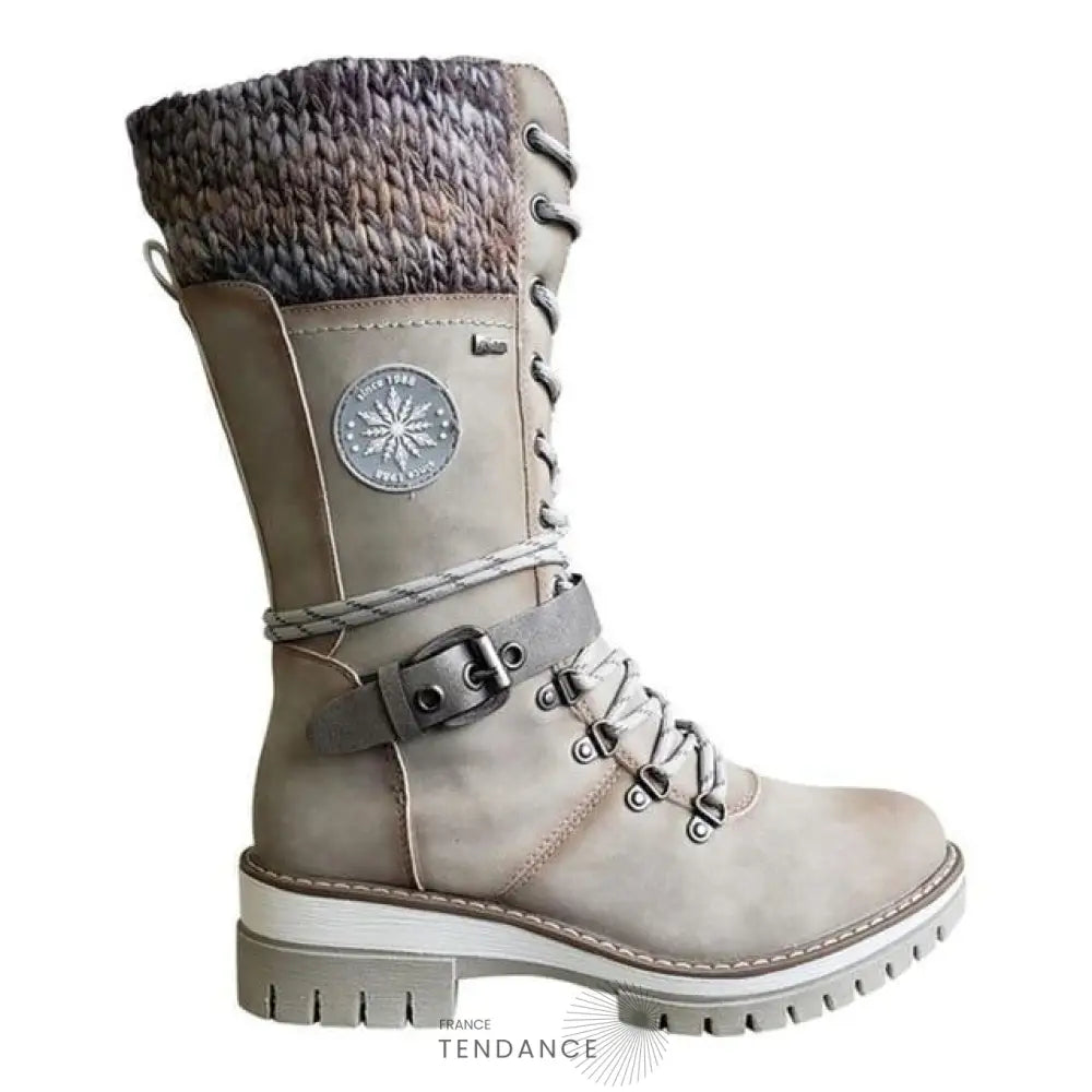 Bottes Mi-mollet Tricotées | France-Tendance