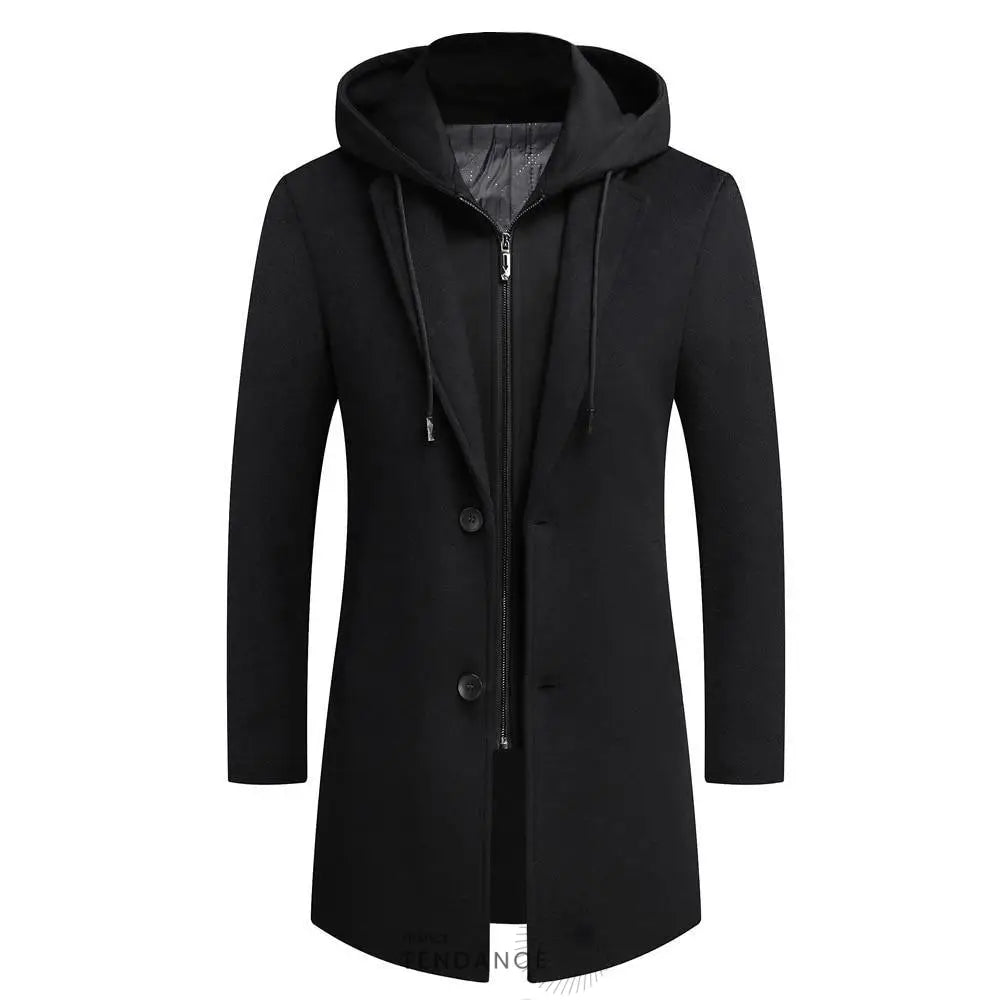Manteau à Capuche Amovible | France-Tendance