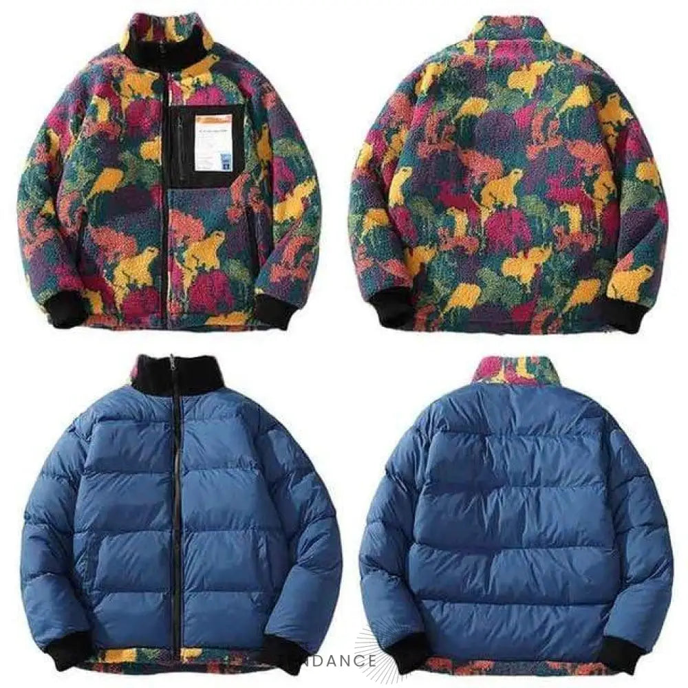 Manteau Réversible Wood | France-Tendance