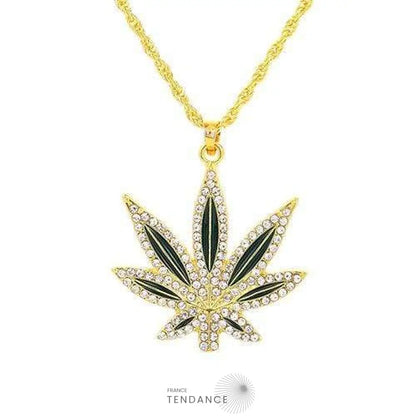 Collier Diamond Weed | France-Tendance