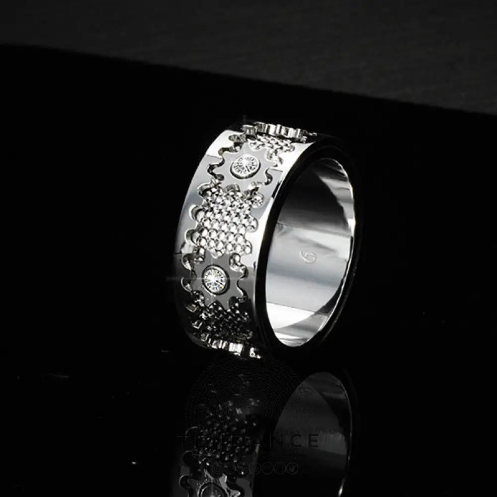 Eternity | Bague Rouages Du Temps (Edition Exclusive Pour Homme) Argent / 52 Bague Homme