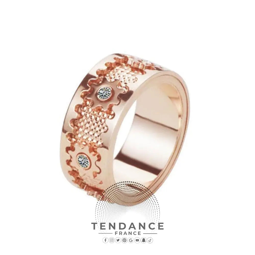 Eternity | Bague Rouages Du Temps (Edition Exclusive Pour Homme) Or Rose / 52 Bague Homme