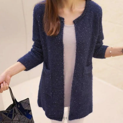 Long Cardigan à Encolure Dégagée | France-Tendance