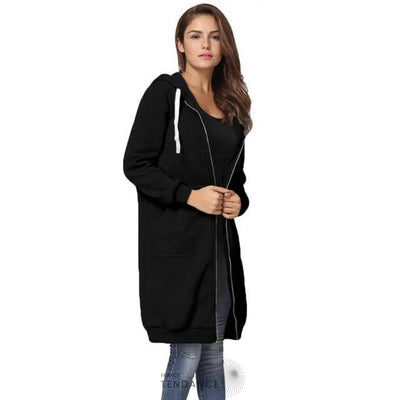 Long Gilet à Capuche Tendance | France-Tendance
