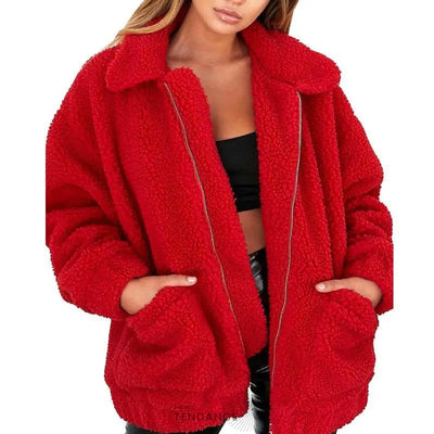 Manteau En Fausse Fourrure sexy Comfy | France-Tendance