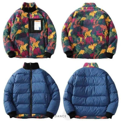 Manteau Réversible Wood | France-Tendance