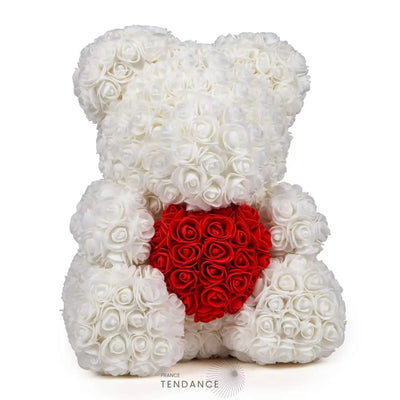 Ourson Géant Xxl En Roses éternelles (55cm) |