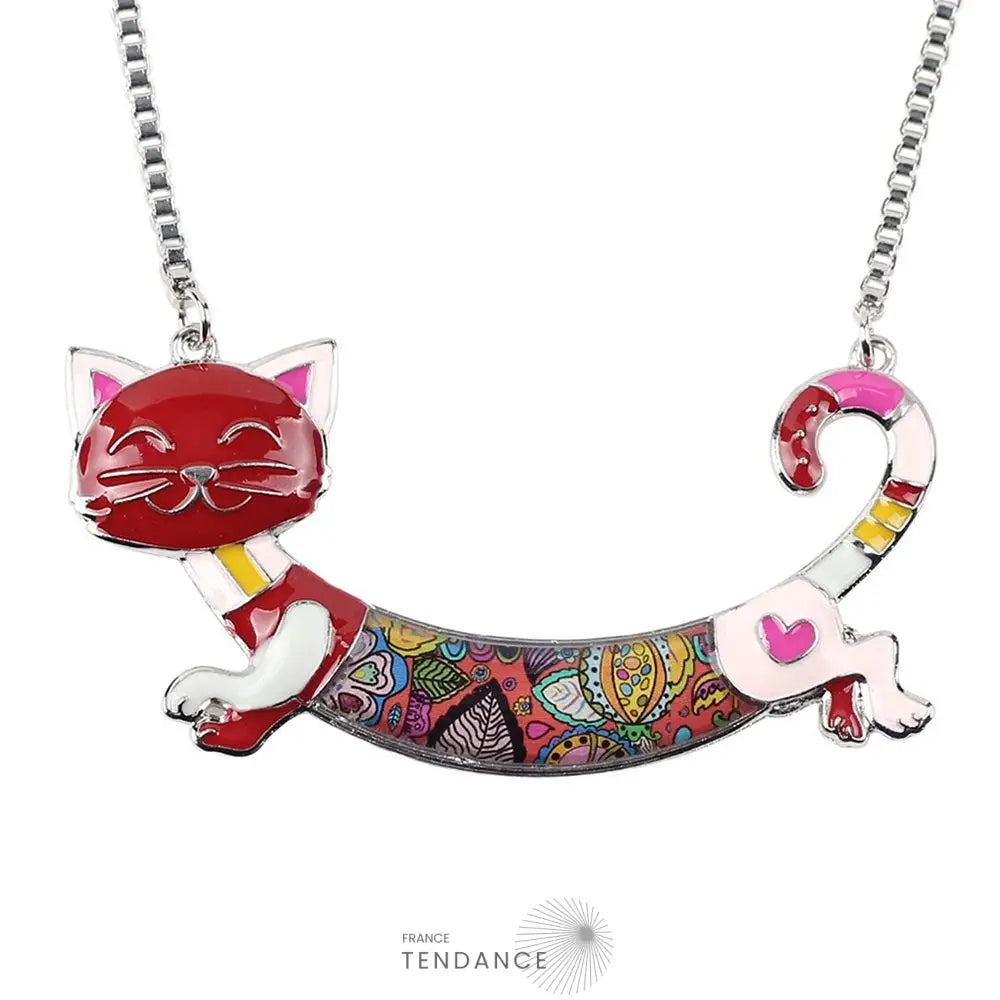 Pendentif émaillé Chat | France-Tendance