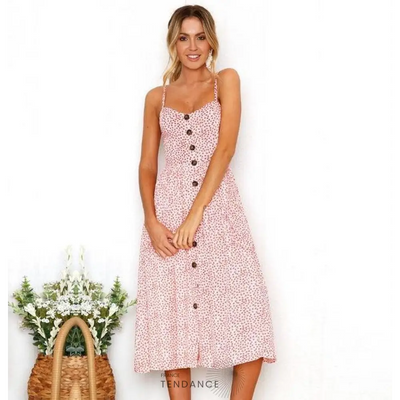 Robe Bohème Midi Imprimée | France-Tendance