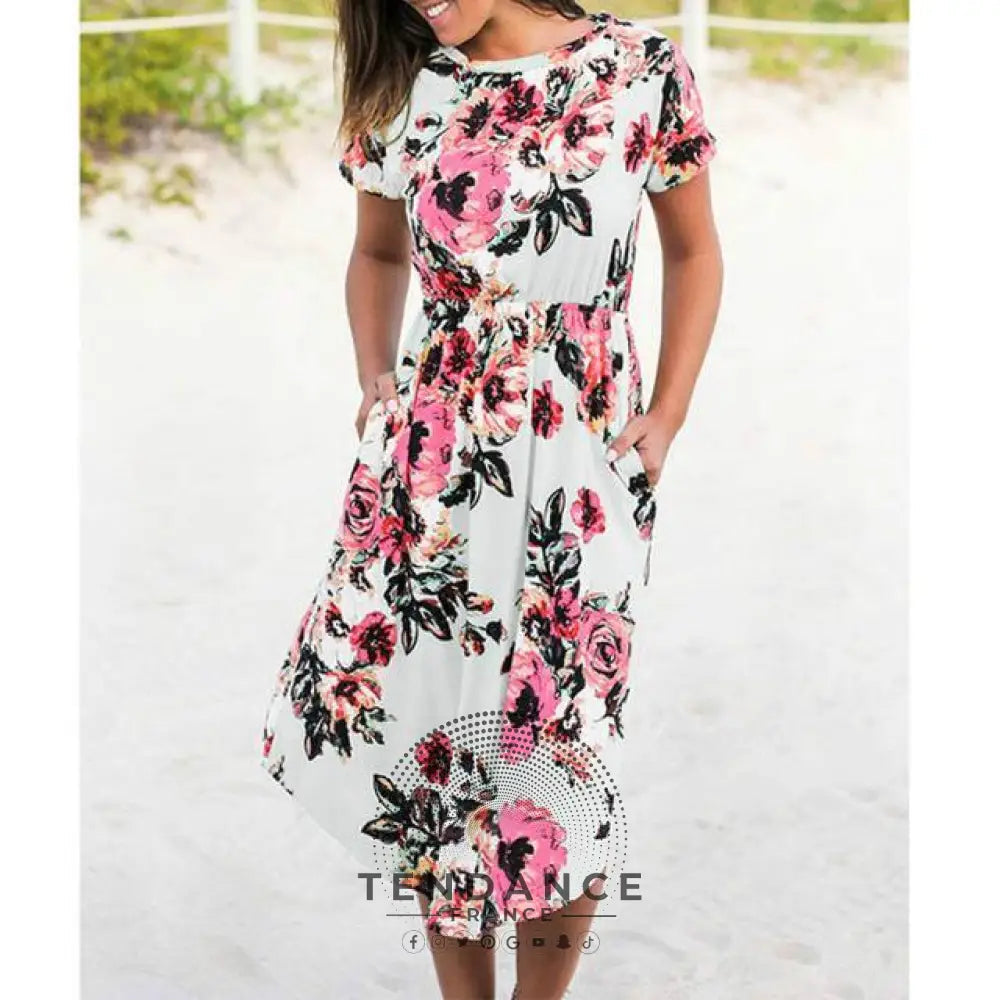 Robe Fleurie Extravagante | France-Tendance