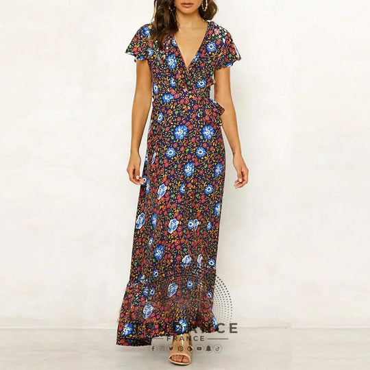 Robe Longue Bohème Nouée | France-Tendance