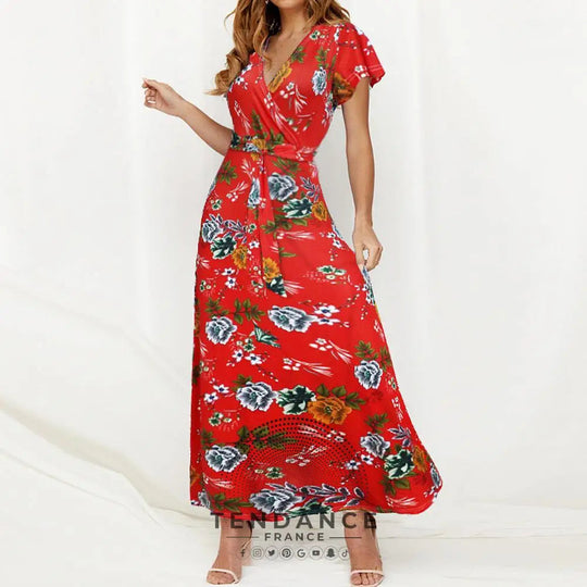 Robe Longue Bohème Nouée | France-Tendance