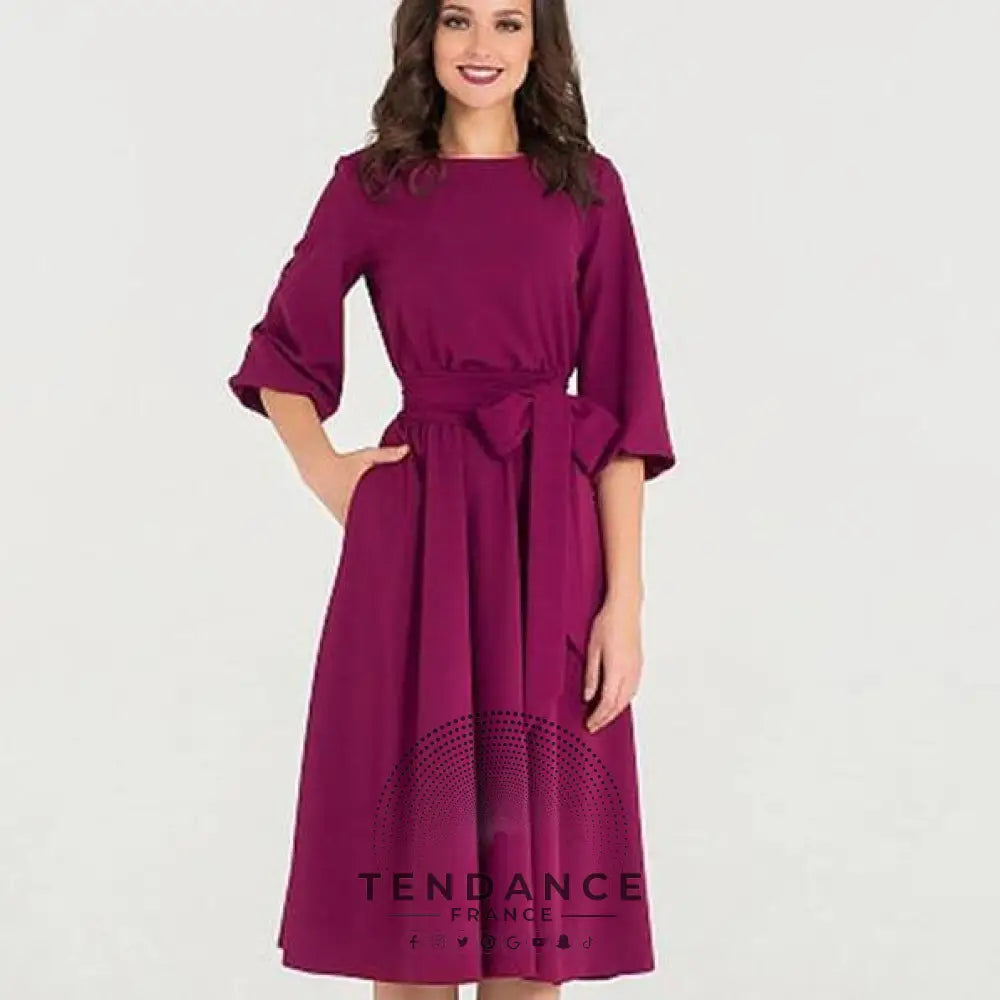 Robe Longue Nouée | France-Tendance