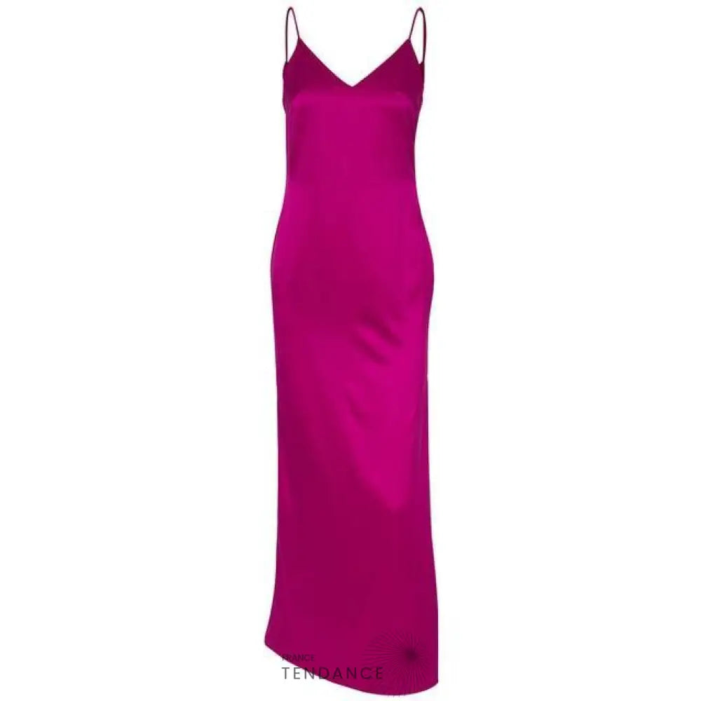 Robe Maxi Effet Satin Chic | France-Tendance
