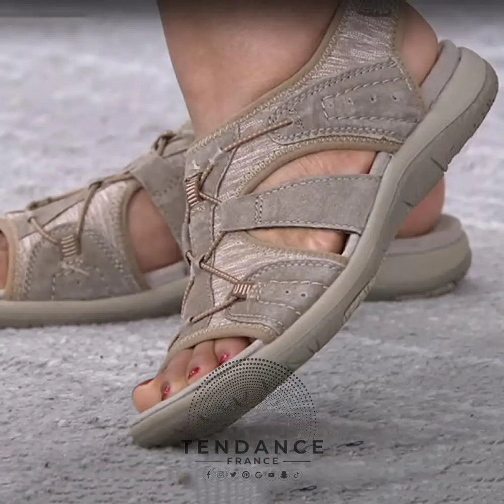 Comfortable Orthopaedic Sandals - Bloom Beige / 2.5 Uk Kleidung