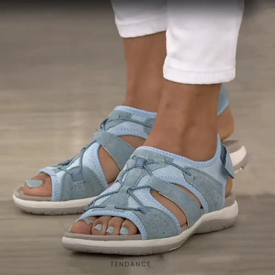 Comfortable Orthopaedic Sandals - Bloom Blue / 2.5 Uk Kleidung
