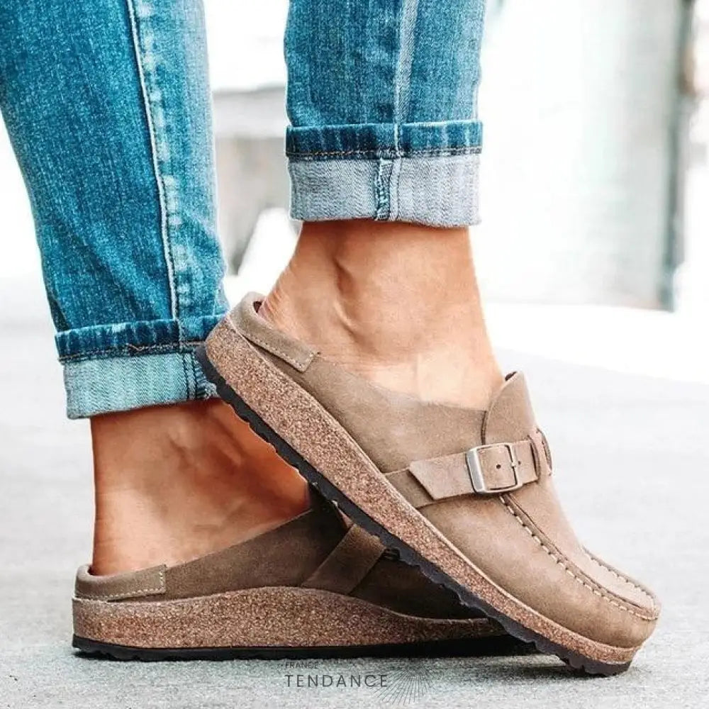 Sandales Plates à Boucles | France-Tendance