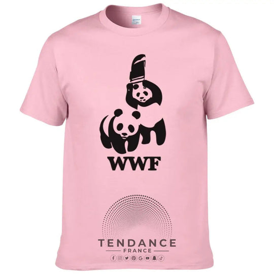 T-shirt Panda | Parodie Wwf | France-Tendance