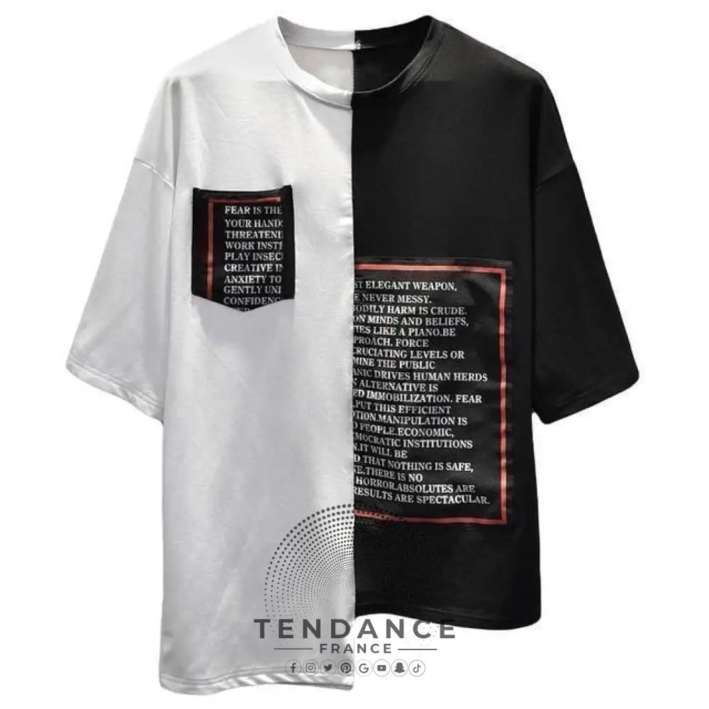 T-shirt Split B&w™ | France-Tendance