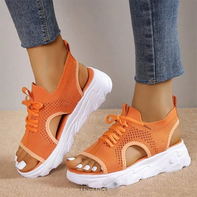 Sneakies | Sandales Sneakers Ouvertes Dété Orange / 35 Schuhe